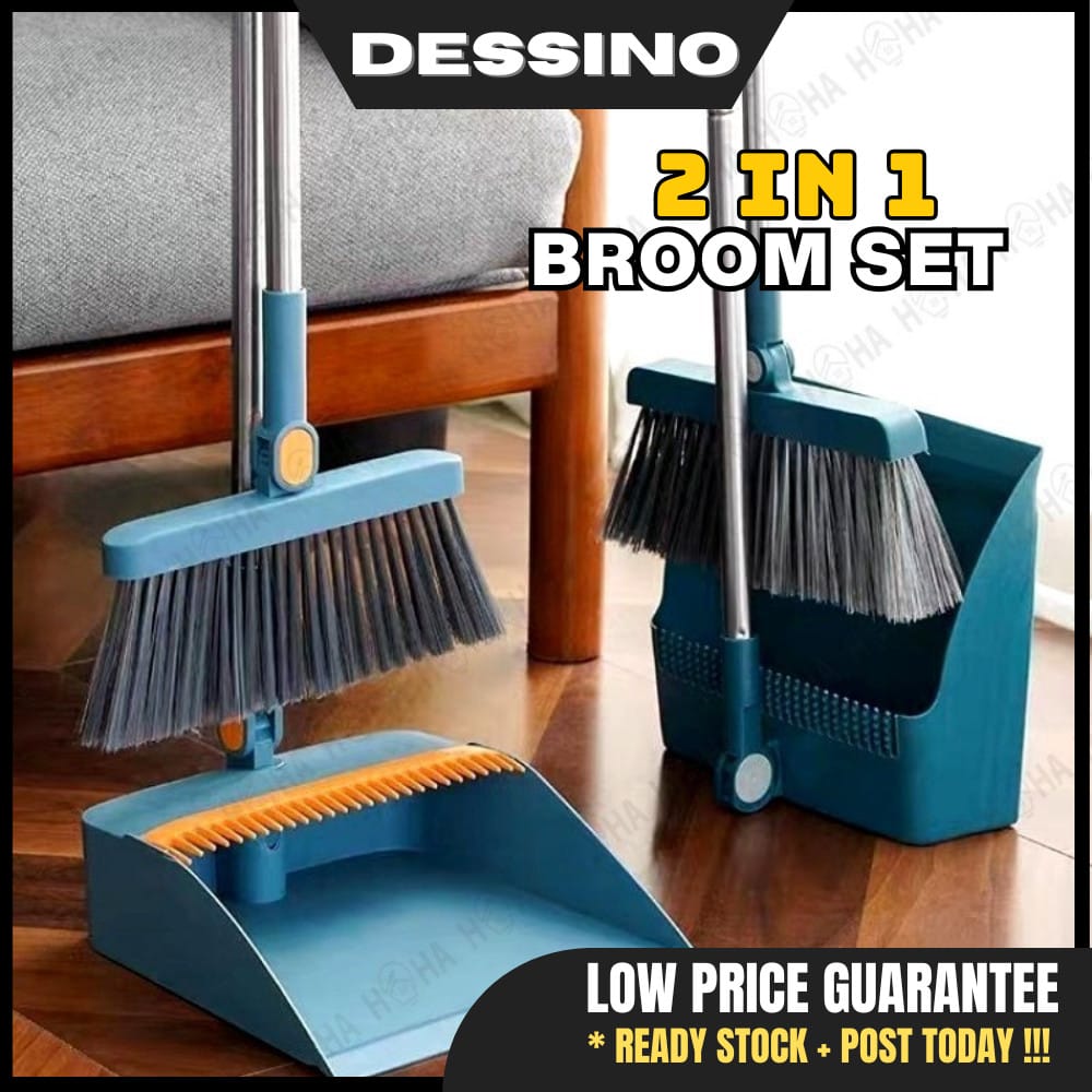 2-in-1 Dustpan and Broom Set – Quick, Easy & Efficient Cleaning