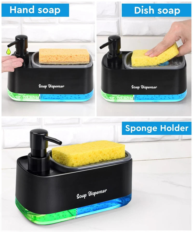 Dual Dish Soap Dispenser Set – Keep Your Kitchen Clean & Organized