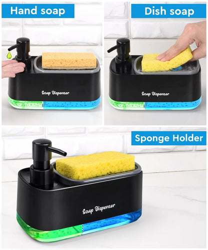 Dual Dish Soap Dispenser Set – Keep Your Kitchen Clean & Organized