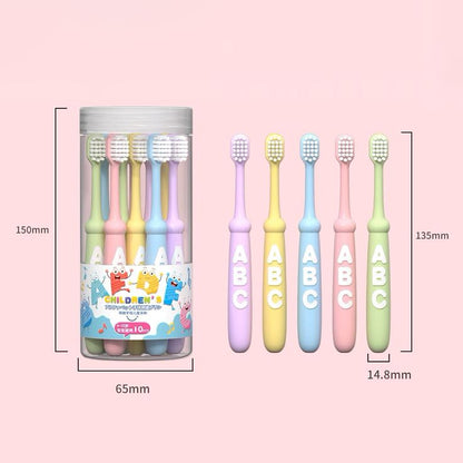 10pcs Soft Bristle Kids Nano Toothbrush Set