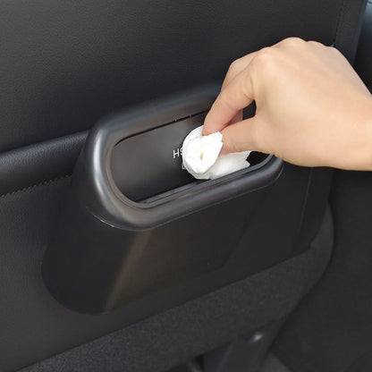 Self-Mount Car Mini Bin – Compact Car Trash Organizer