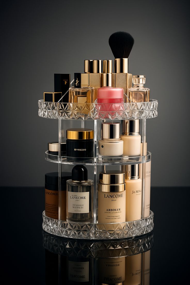 360° Acrylic Jewelry Organizer – Elegant Rotating Storage Solution