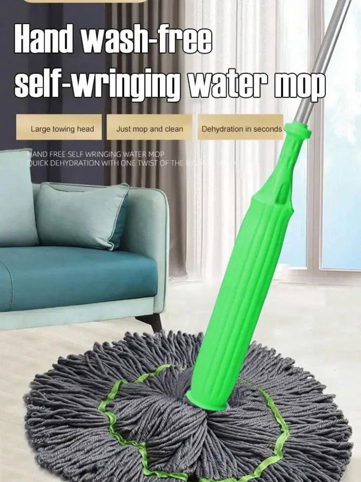 Self-Wringing Microfiber Mop – Easy &amp; Efficient Floor Cleaning Solution