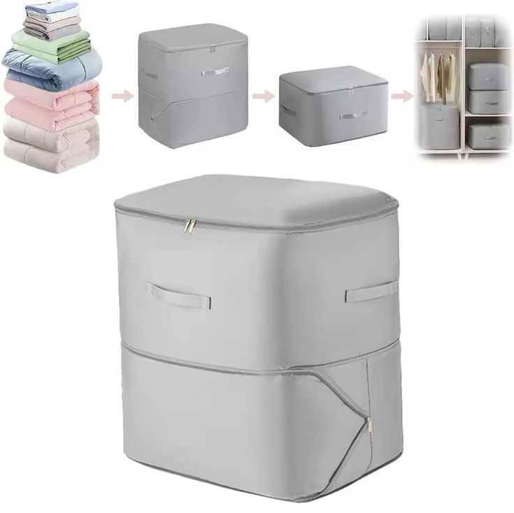 Collapsible Expandable Duvet Organizer – Space Saving Bedding Storage Solution