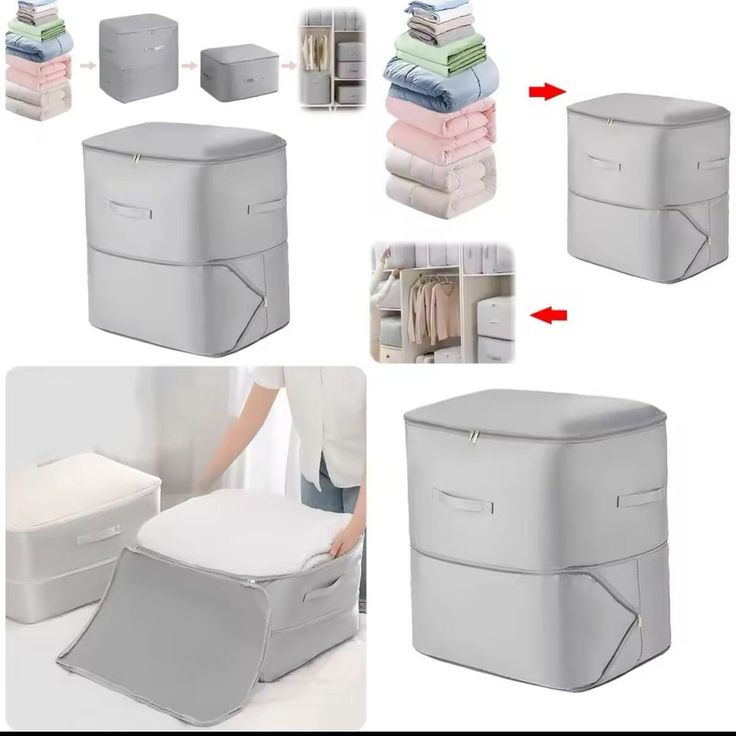 Collapsible Expandable Duvet Organizer – Space Saving Bedding Storage Solution