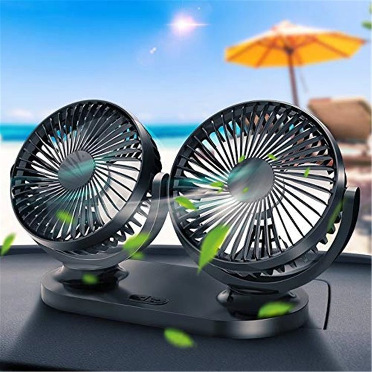 Double Head Car Fan – Powerful Cooling &amp; Better Airflow for Your Car