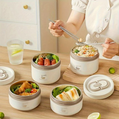 4 in 1 Insulated Bento Lunch Box – Keep Meals Fresh, Warm & Organized