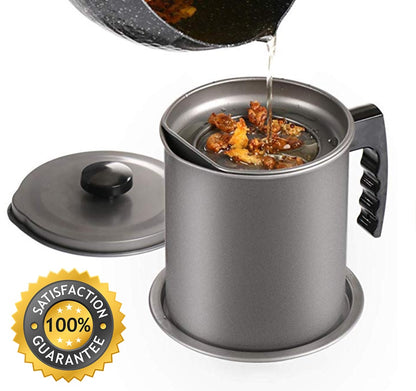 1.5L Oil Sieve Container – Convenient Oil Storage &amp; Filtering Solution