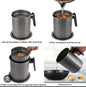 1.5L Oil Sieve Container – Convenient Oil Storage &amp; Filtering Solution