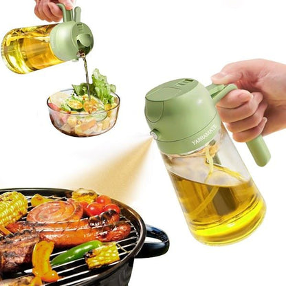 2 in 1 Oil Dispenser – Pour &amp; Spray Cooking Bottle