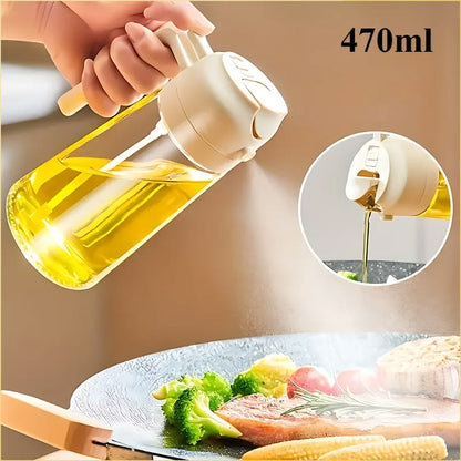 2 in 1 Oil Dispenser – Pour &amp; Spray Cooking Bottle