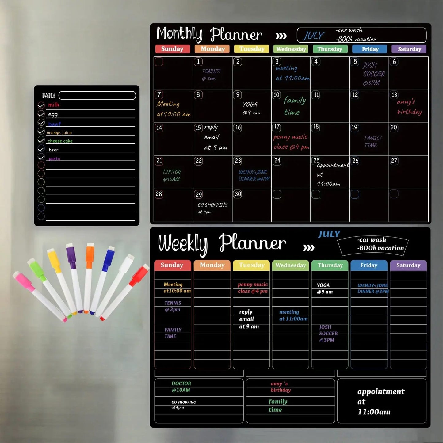 Magnetic Monthly &amp; Weekly Planner – Stay Organized, Focused &amp; In Control