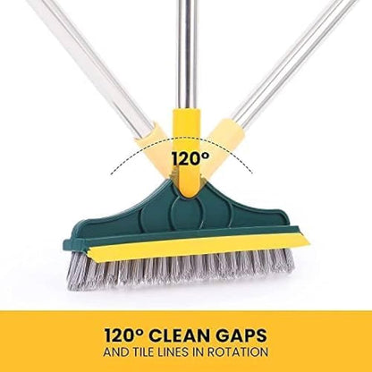 2-in-1 360° Scrubbing Brush with Long Handle – Effortless Deep Cleaning