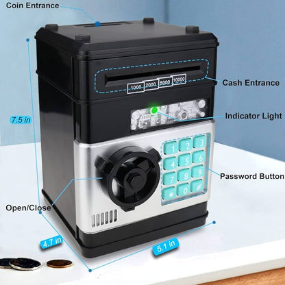 Electronic Money Bank Home ATM – Fun &amp; Secure Savings Bank for Kids