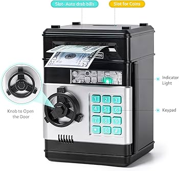 Electronic Money Bank Home ATM – Fun &amp; Secure Savings Bank for Kids