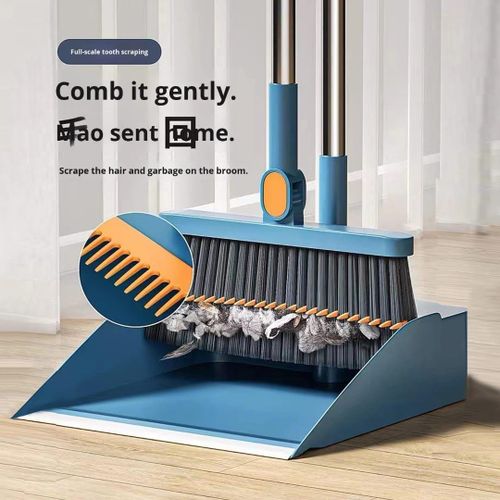 2-in-1 Dustpan and Broom Set – Quick, Easy &amp; Efficient Cleaning