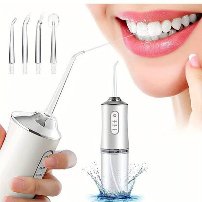 Dental Oral Irrigator with 4 Nozzles – Professional Water Flosser for a Healthier Smile