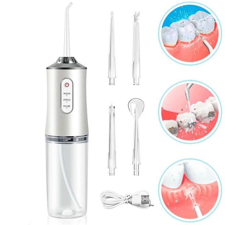 Dental Oral Irrigator with 4 Nozzles – Professional Water Flosser for a Healthier Smile