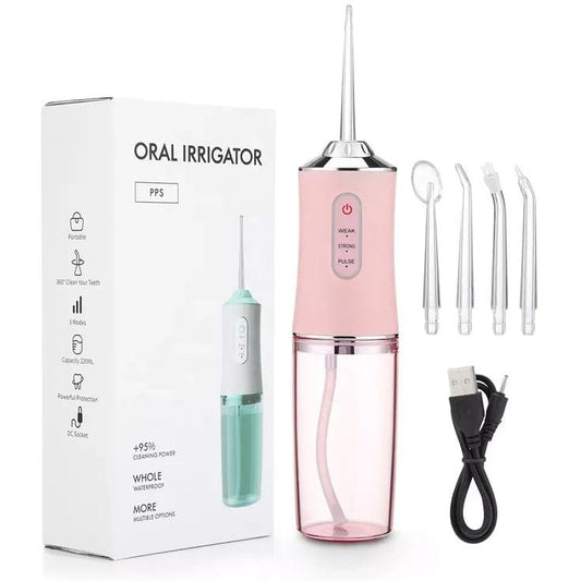 Dental Oral Irrigator with 4 Nozzles – Professional Water Flosser for a Healthier Smile