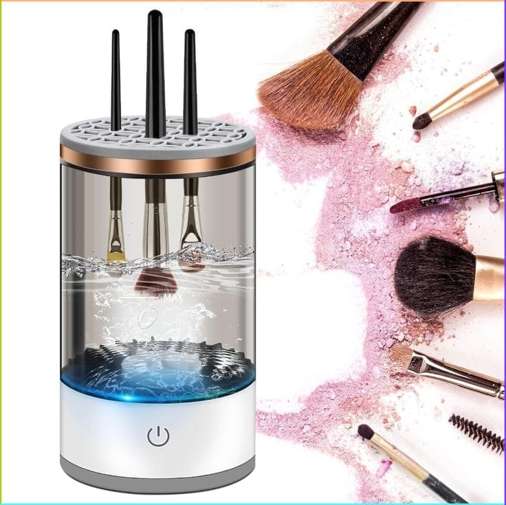 Electric Makeup Brush Cleaner – Deep Clean &amp; Dry Your Brushes in Minutes