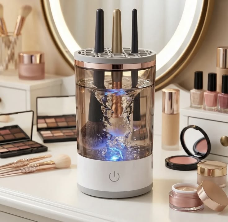 Electric Makeup Brush Cleaner – Deep Clean &amp; Dry Your Brushes in Minutes
