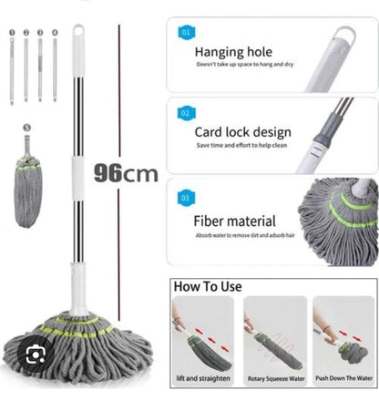 Self-Wringing Twist Mop – Effortless &amp; Seamless Cleaning