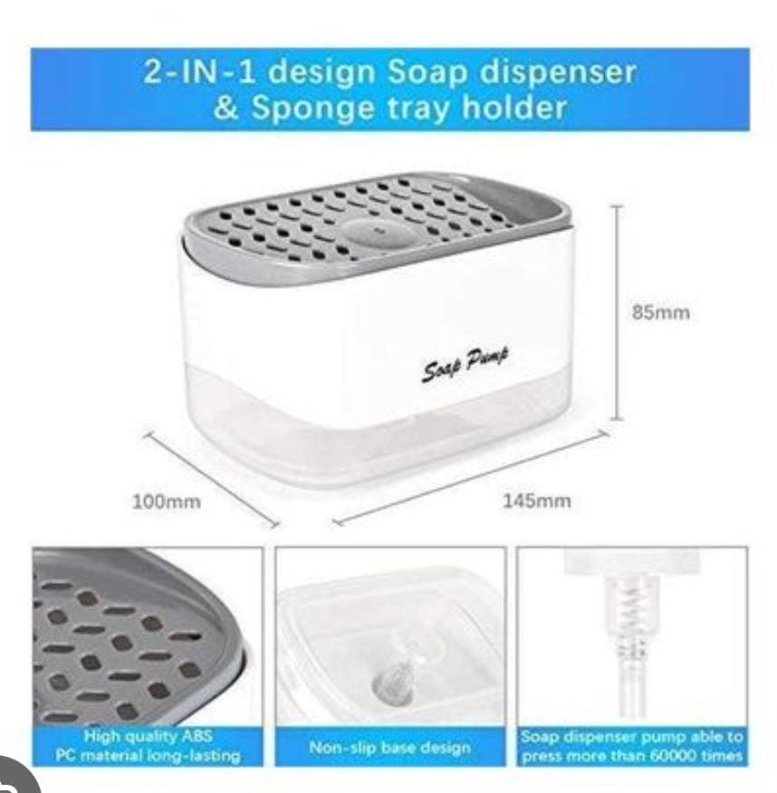 2-in-1 Kitchen Soap Dispenser – Clean, Convenient &amp; Space-Saving