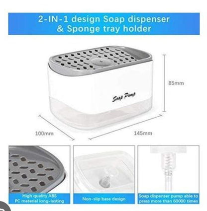 2-in-1 Kitchen Soap Dispenser – Clean, Convenient &amp; Space-Saving
