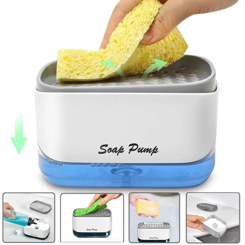 2-in-1 Kitchen Soap Dispenser – Clean, Convenient &amp; Space-Saving