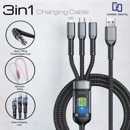 3-in-1 Data Cable – One Cable, Multiple Connections
