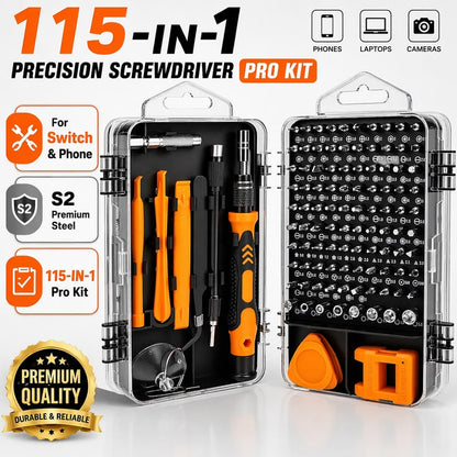 115-Piece Portable Screwdriver Set