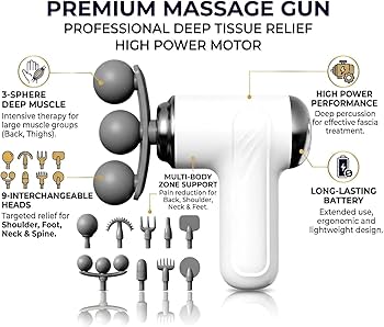 9-Head Fascia Massage Gun – Relax, Massage & Unwind