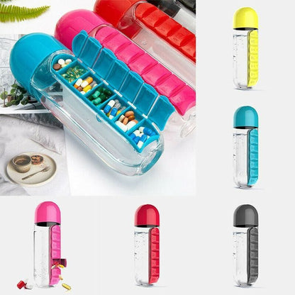 7-Day Water Bottle Pill Organizer