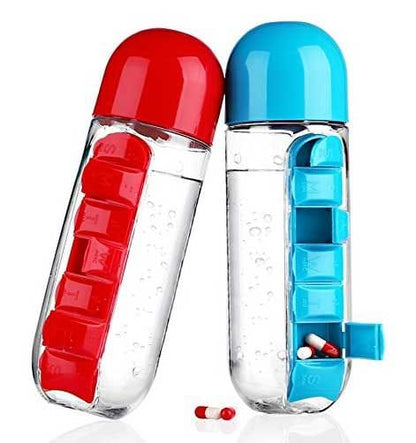 7-Day Water Bottle Pill Organizer