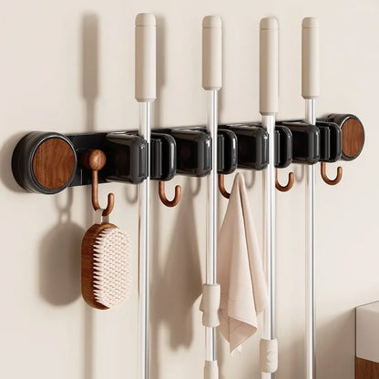 Non-Slip Wall-Mounted Mop Holder